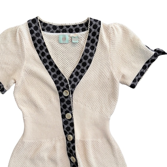 Anthropologie HWR Monogram Knit Cardigan - Picture 4 of 9